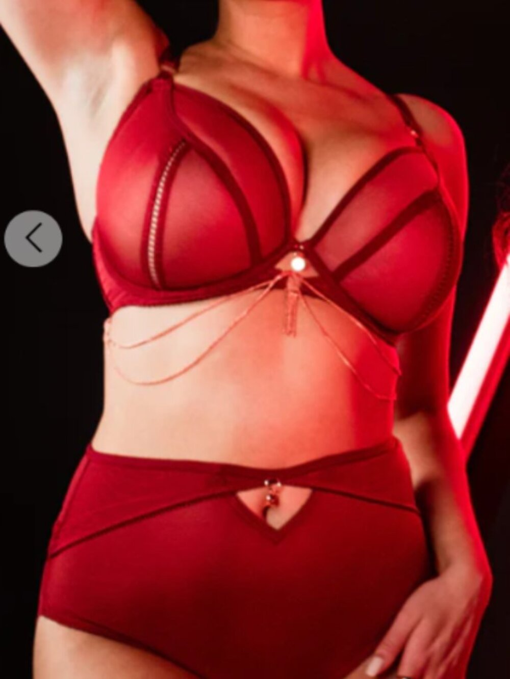 Scarlet Curvy Kate Scantilly 30g/30j Set , Size 10 Cutout Briefs